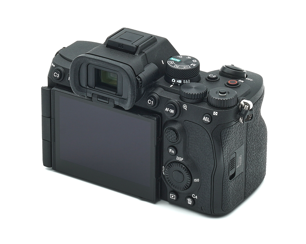 Kamera, DSLR, schwarz, digital, Rücken