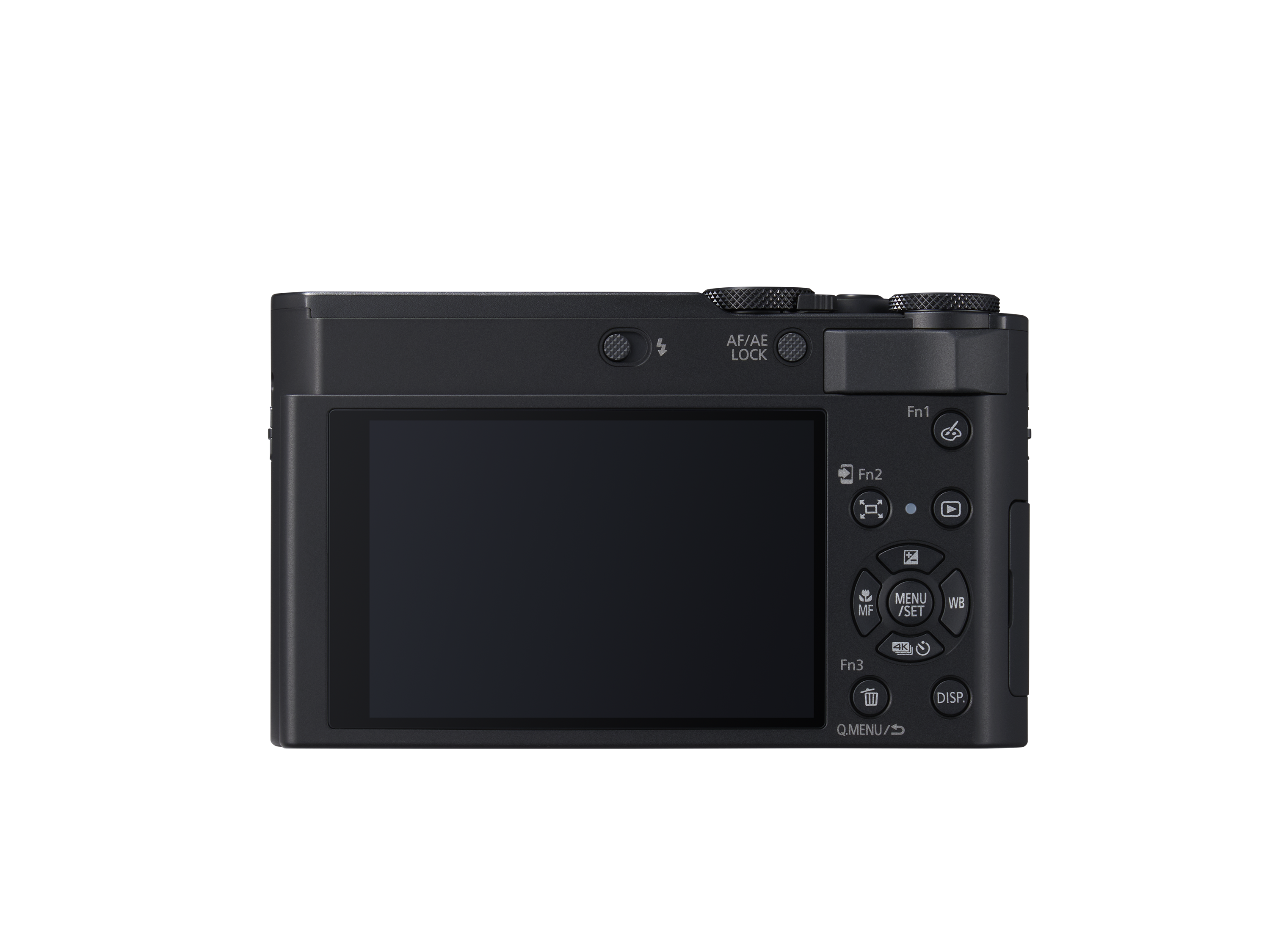 kamera, digitale kamera, LCD-Bildschirm, Bedienfelder, schwarz