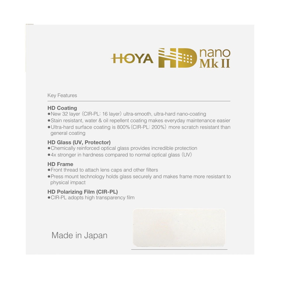 Hoya UV-Filter HD nano MKII 77mm