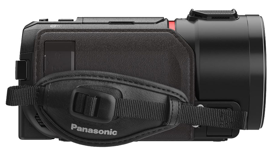 kamera, kameraaufnahmegerät, panasonic, handheld, Tragegurt