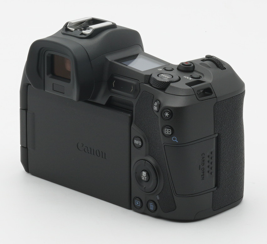 digitale kamera, Canon, DSLR, schwarze kamera, Rückansicht