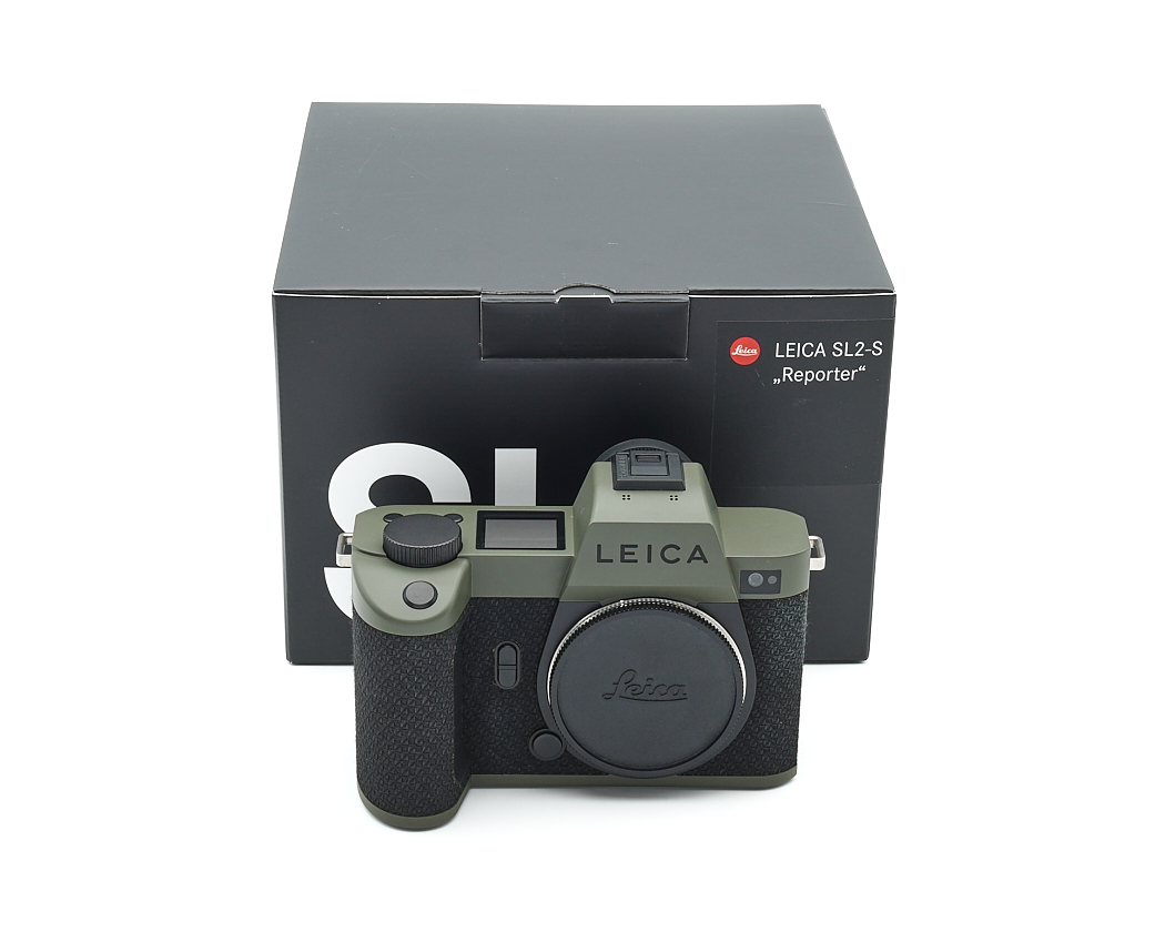 kamera, Leica, Spiegelreflex?, olivgrün, Box