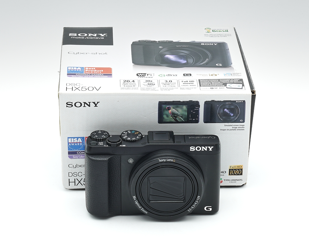 digitale kamera, kompaktkamera, Sony, Objektiv, Verpackung