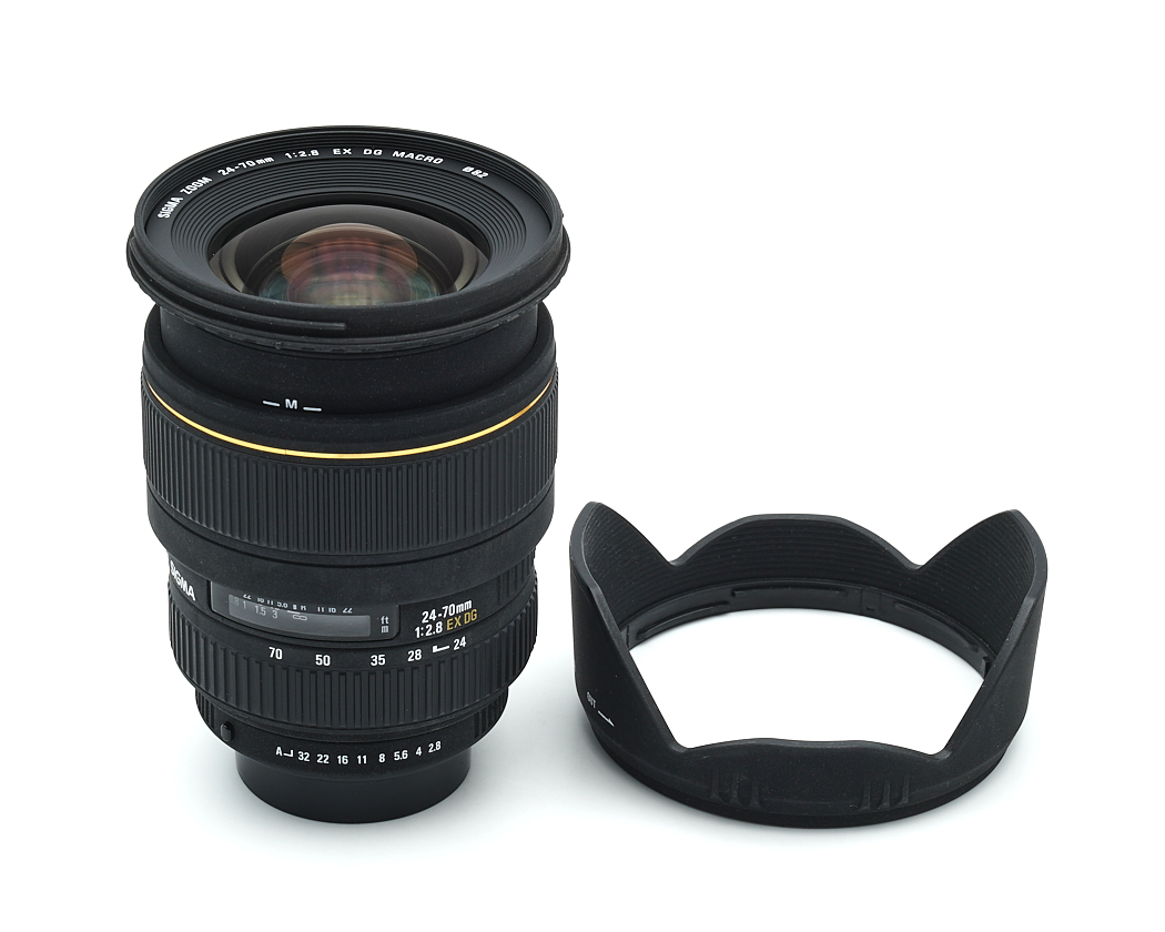 Objektiv, Zoomobjektiv, 24-70mm, f/2,8, Blendenaufsatz/Objektivdeckel?