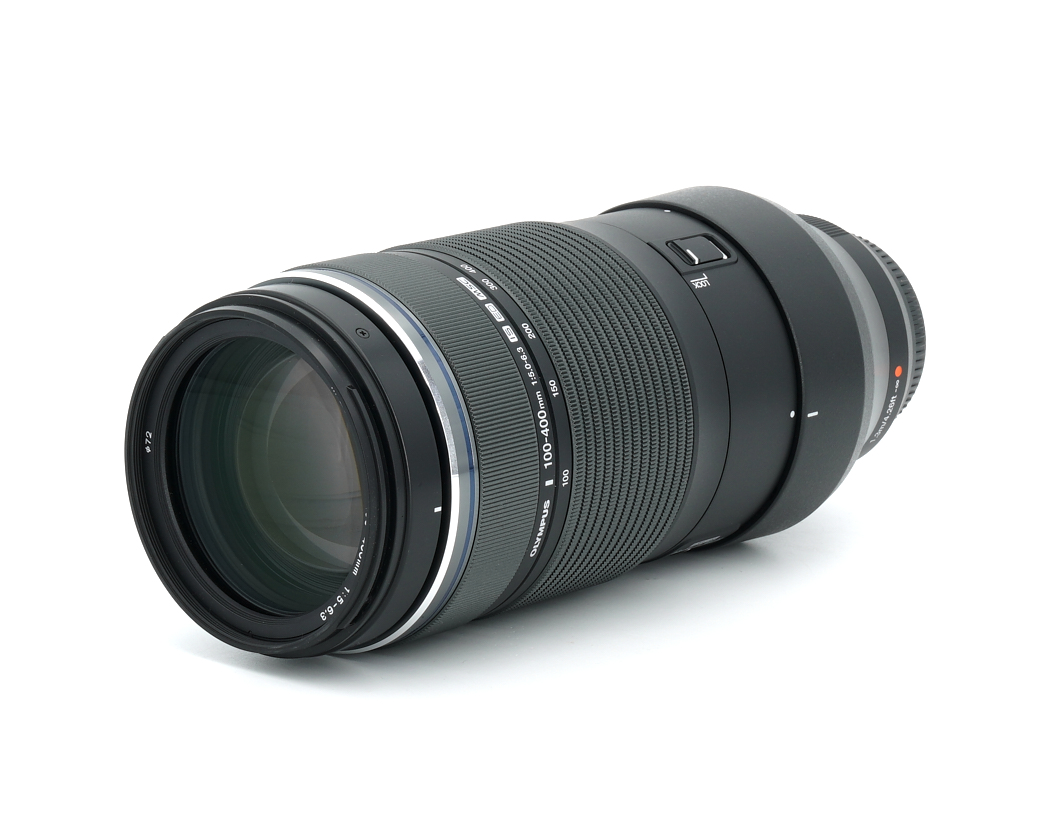 objektiv, telezoom, 100-400mm, metallgehäuse, schwarz
