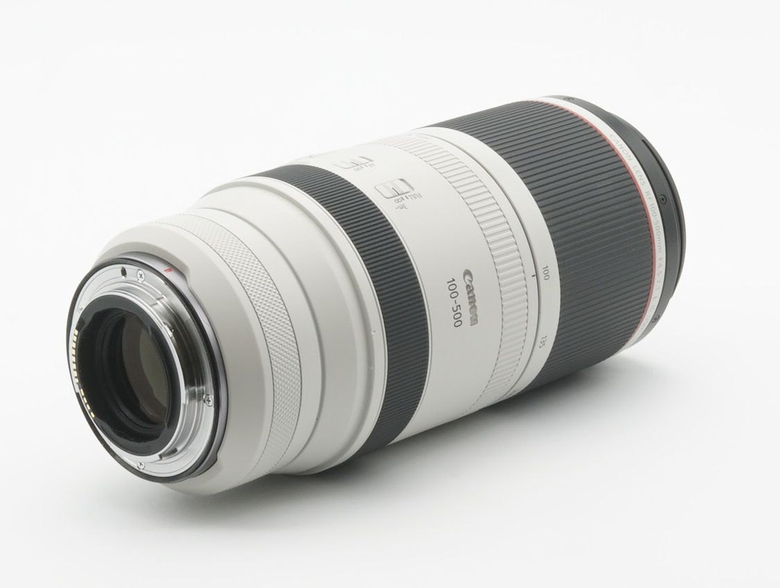 Objektiv, weißes Gehäuse, 50-500mm, manueller Fokus, Canon-Variante