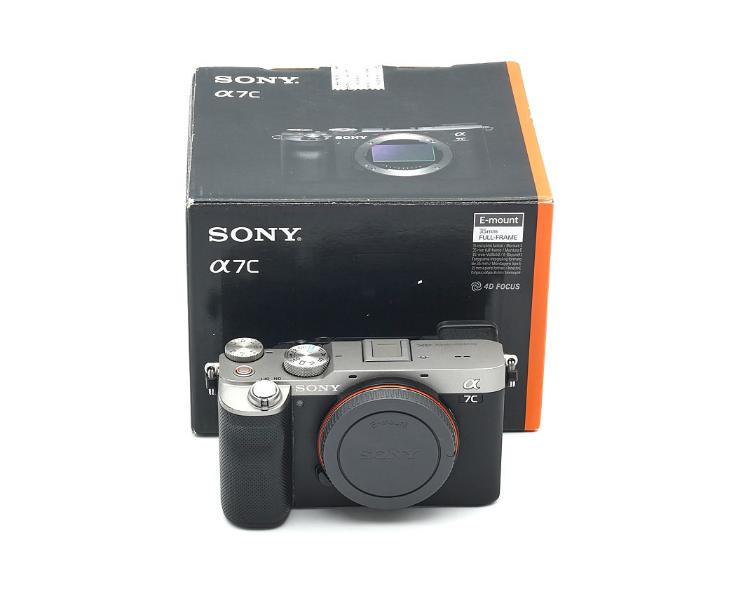 kamera, spiegellose kamera, sony alpha 7C, kompakt, box