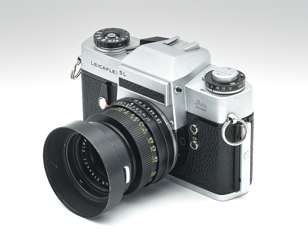 kamera, SLR, Leica, Objektiv, metallisch-grau
