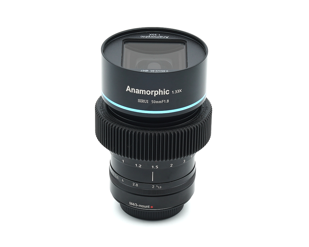Objektiv, Kameraobjektiv, Anamorphotisches Objektiv, 1.33x Vergrößerung, 50mm f/1.8