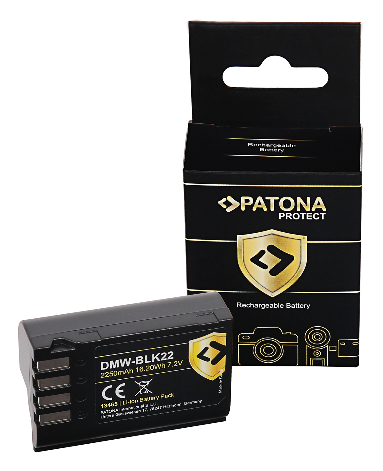 PATONA Protect Akku wie Panasonic DMW-BLK22