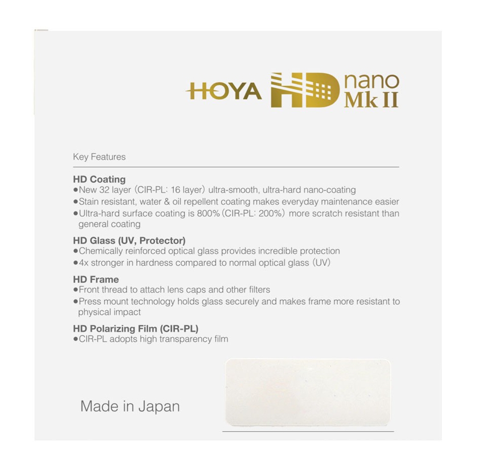 Hoya Zirkular Polfilter HD nano MKII 67mm