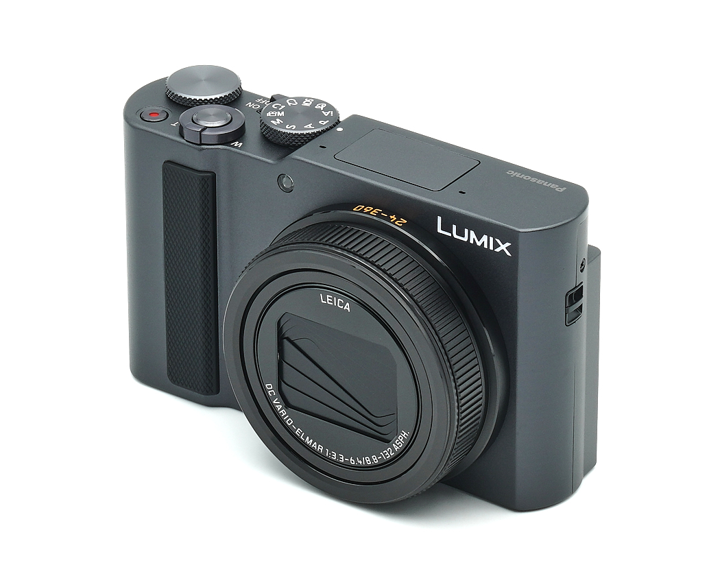 Kompaktkamera, Lumix, Leica, Zoomobjektiv, schwarz