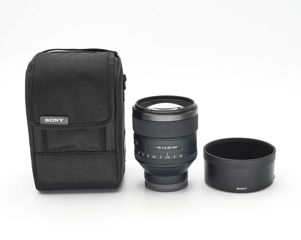 Objektiv, FE 1,4/85 GM, Zoom-Objektiv, Blendenaufsatz/Objektiv-hood, Tragecase