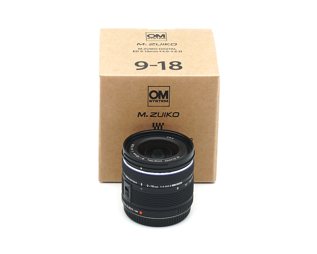 objektiv, Kameraobjektiv, 9-18mm, OM System, schwarz