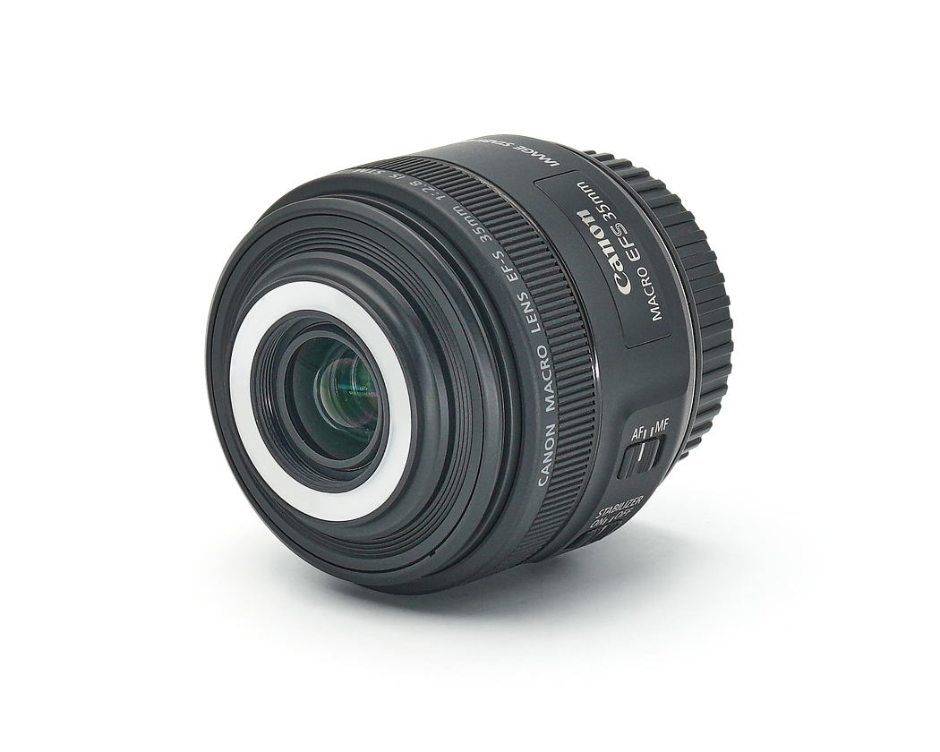 Objektiv, Makroobjektiv, Canon-Objektiv, EF-S 55-, schwarzes Objektiv