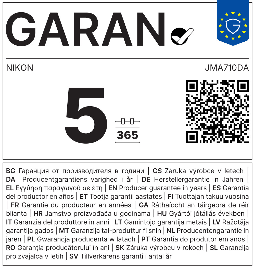 kamera, nikon, 5, 365 tage, garantie