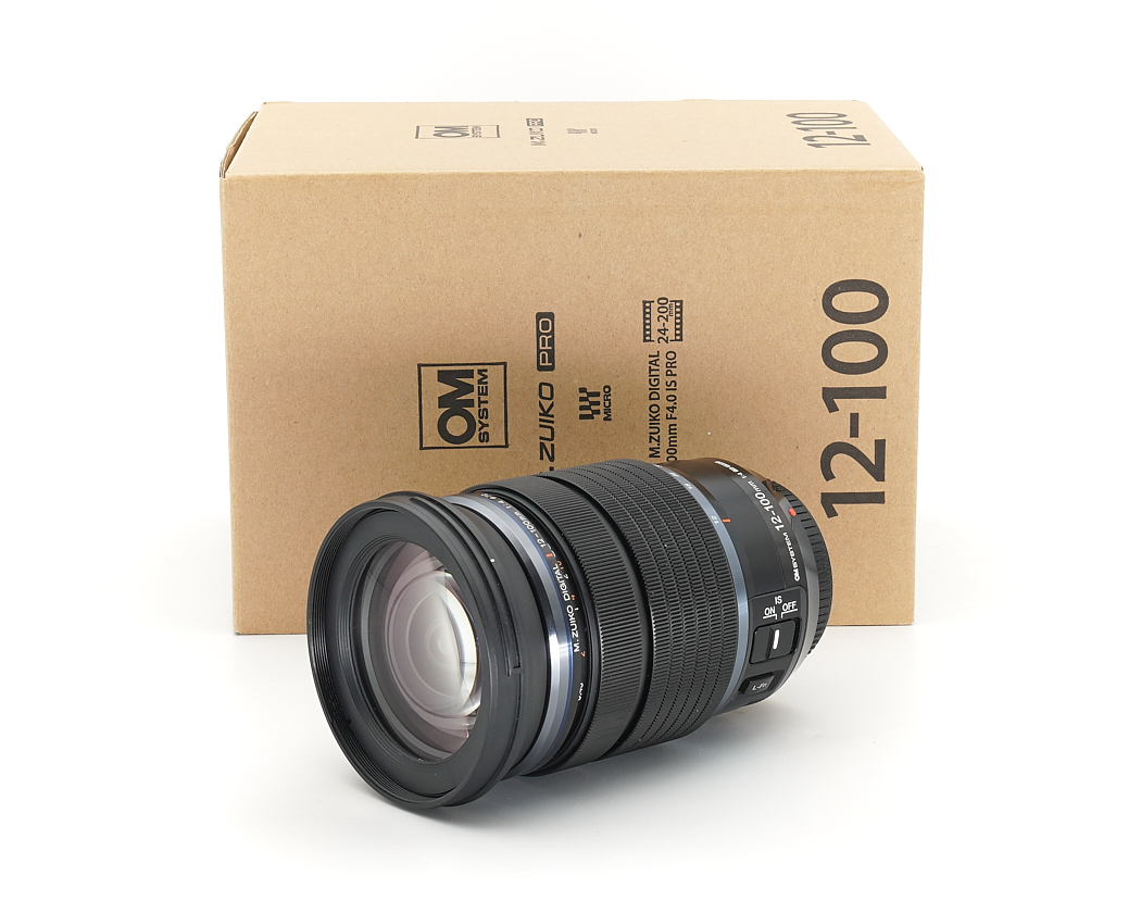 Objektiv, Teleobjektiv, ZUIKO PRO, wechselbares Objektiv, Verpackungskarton