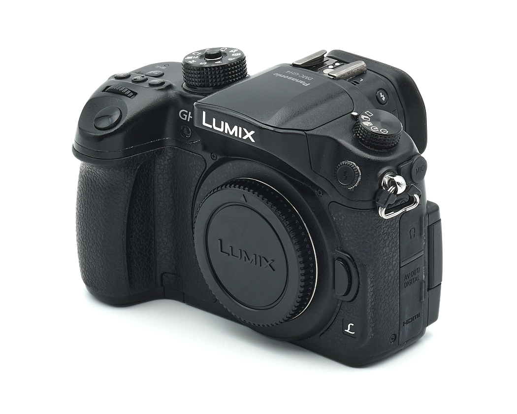 Kamera, DSLR, Lumix, Schwarz, Objektivdeckel